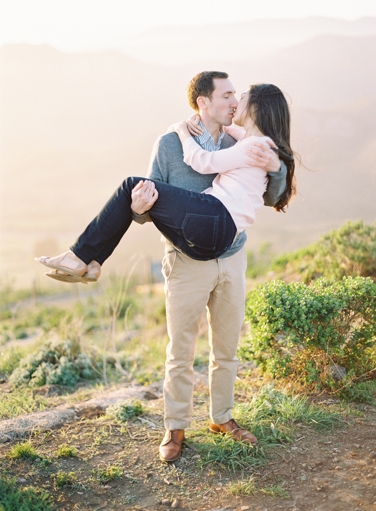 the great romance photo redwood forest marin headlands engagement