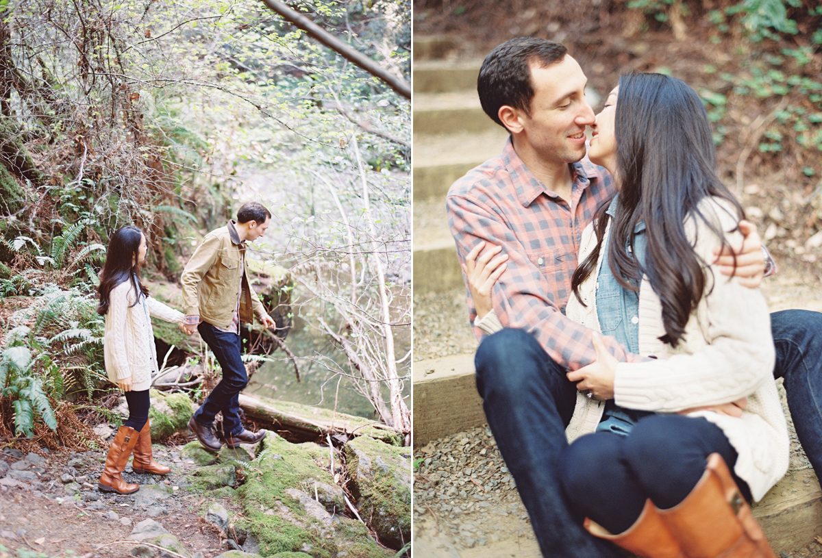 the great romance photo redwood forest marin headlands engagement