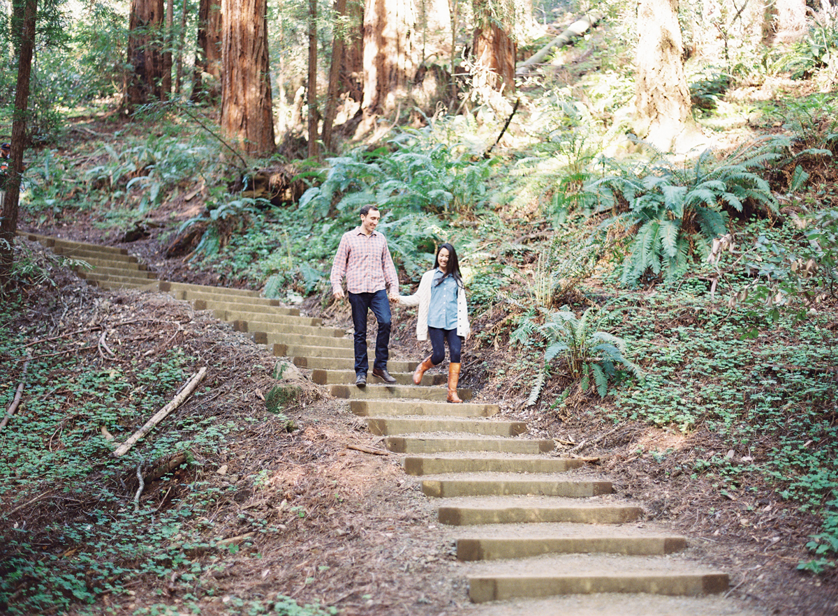 the great romance photo redwood forest marin headlands engagement