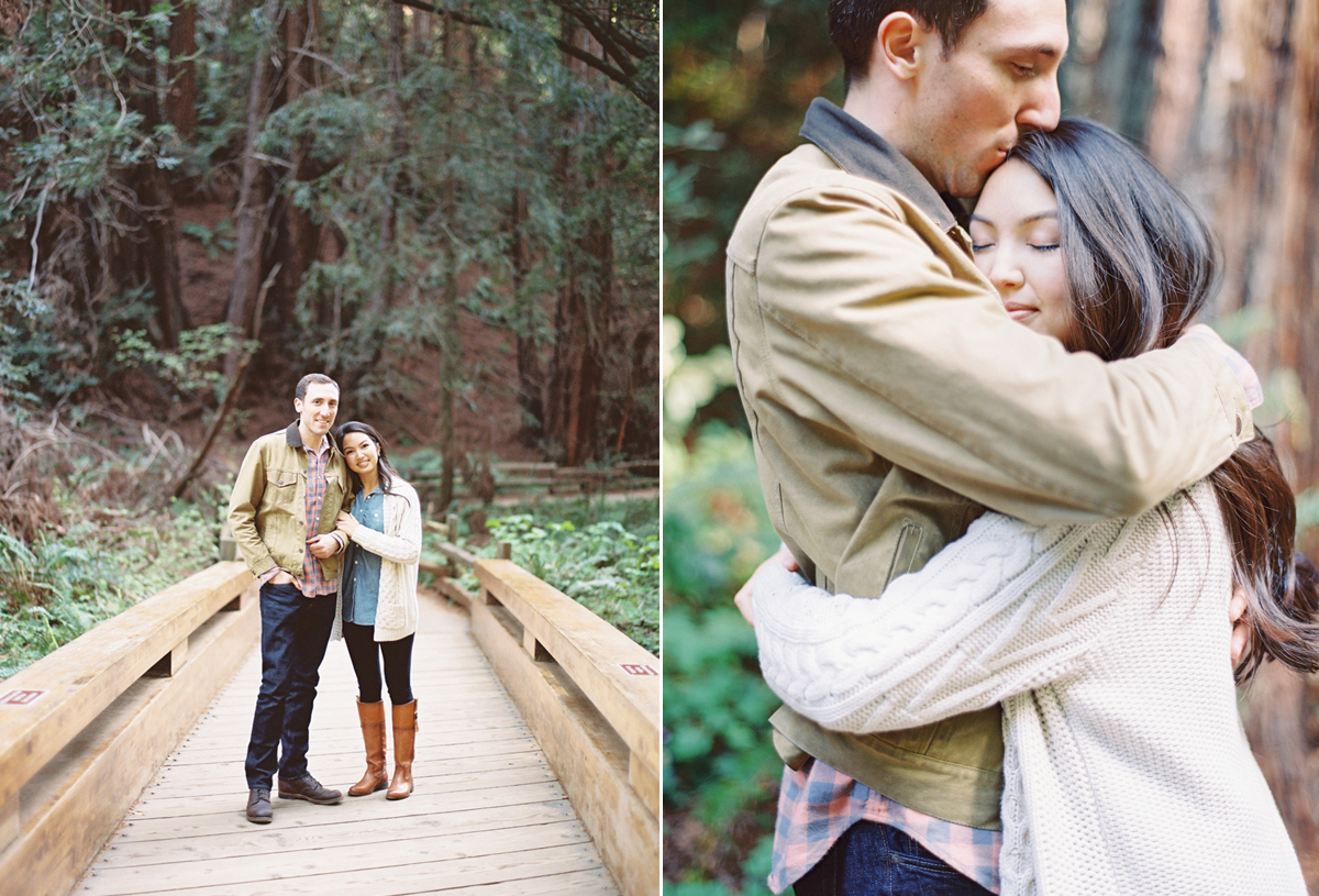 the great romance photo redwood forest marin headlands engagement