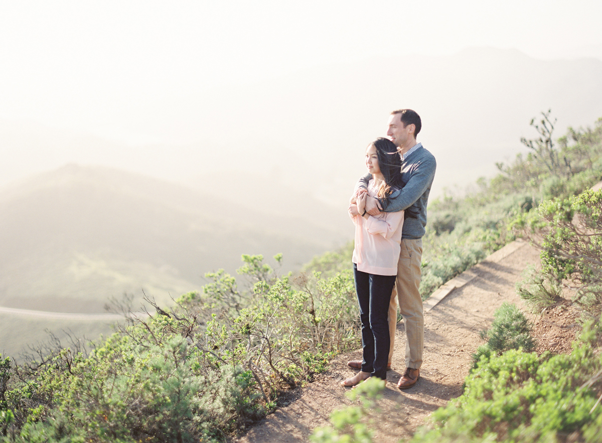 the great romance photo redwood forest marin headlands engagement