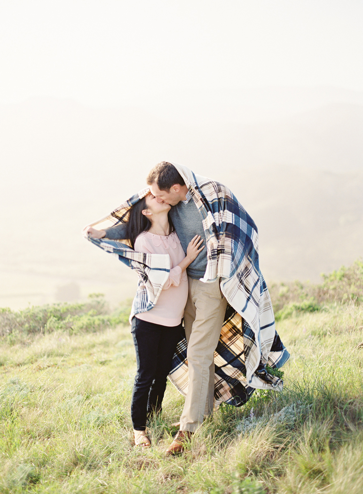 the great romance photo redwood forest marin headlands engagement