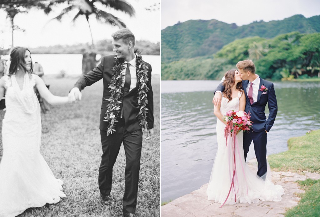 the great romance photo //  hawaii oahu kualoa ranch wedding