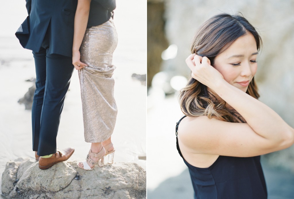 the great romance photo malibu beach engagement