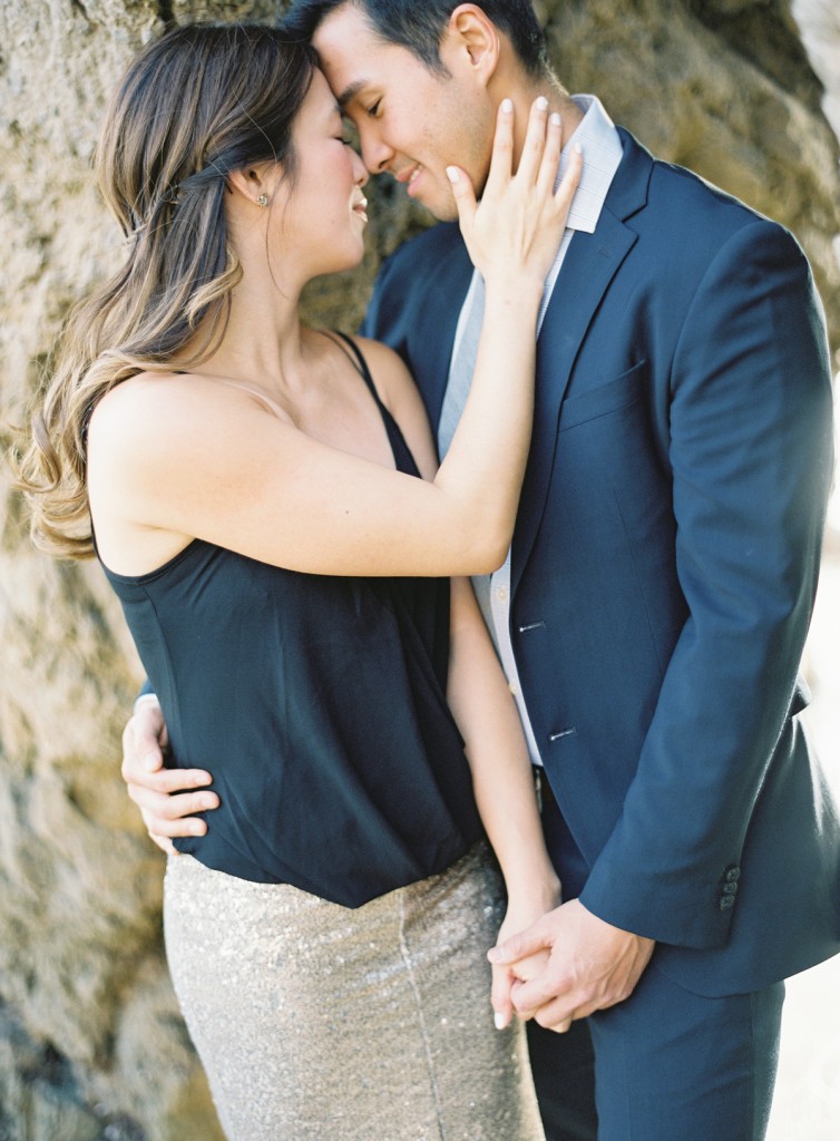 the great romance photo malibu beach engagement