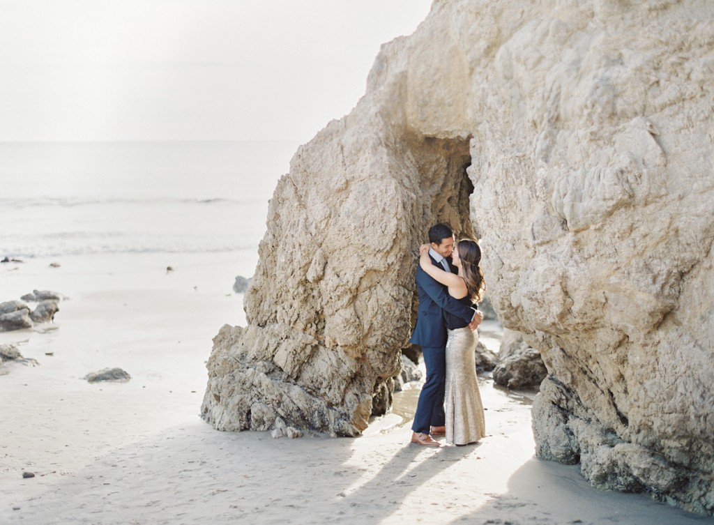 the great romance photo malibu beach engagement