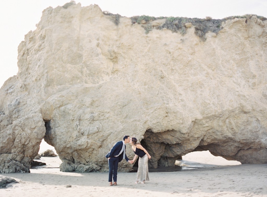 the great romance photo malibu beach engagement