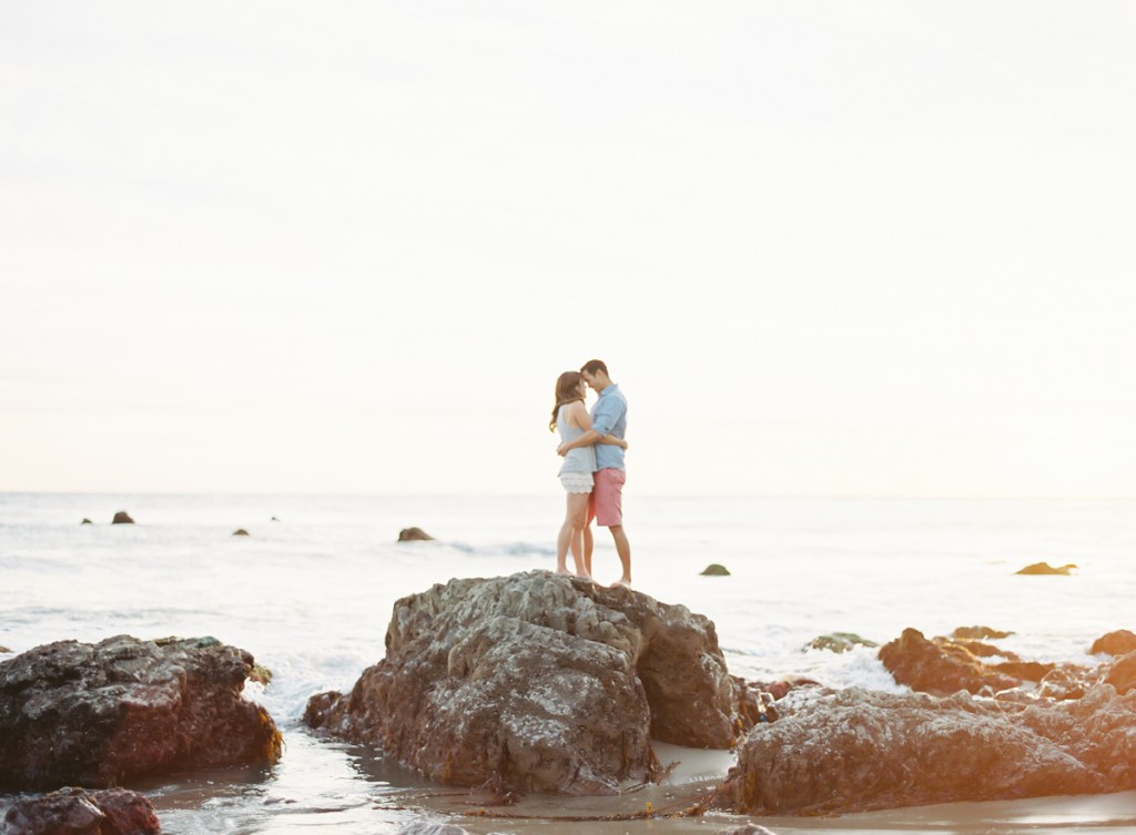 the great romance photo malibu beach engagement