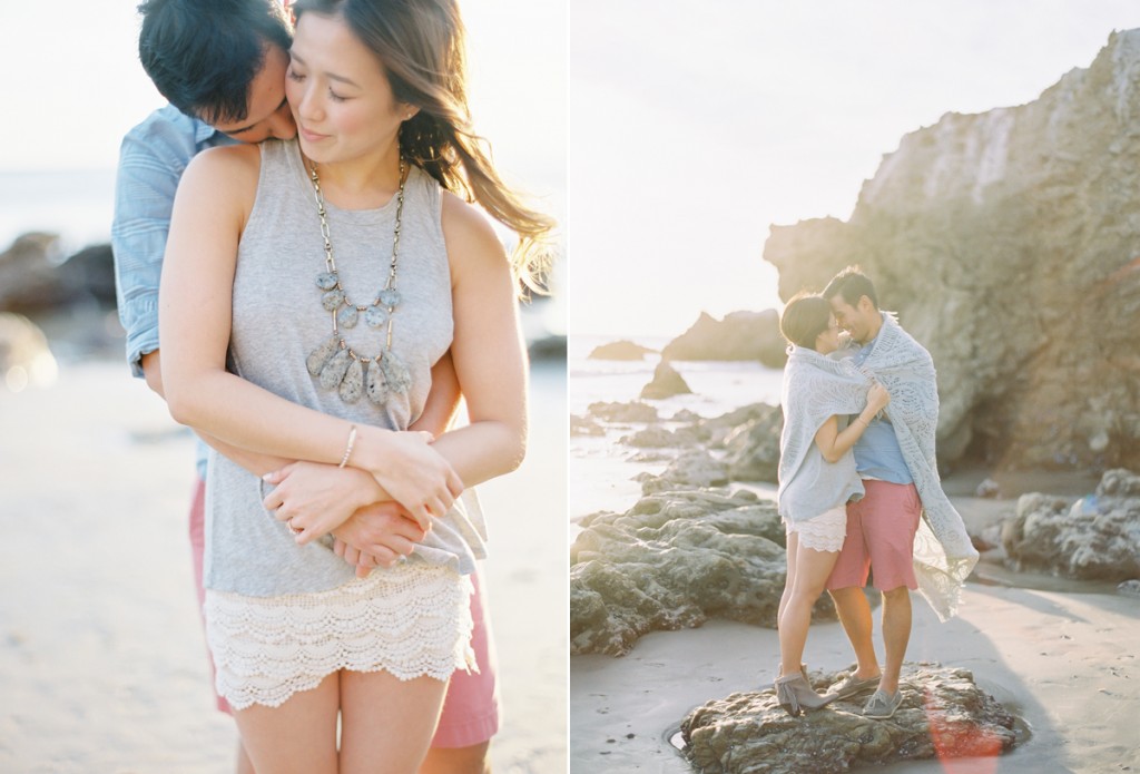 the great romance photo malibu beach engagement