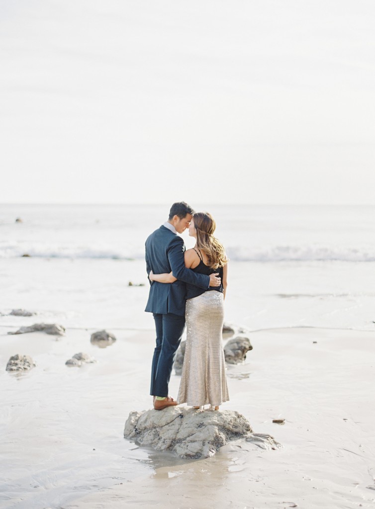 the great romance photo malibu beach engagement