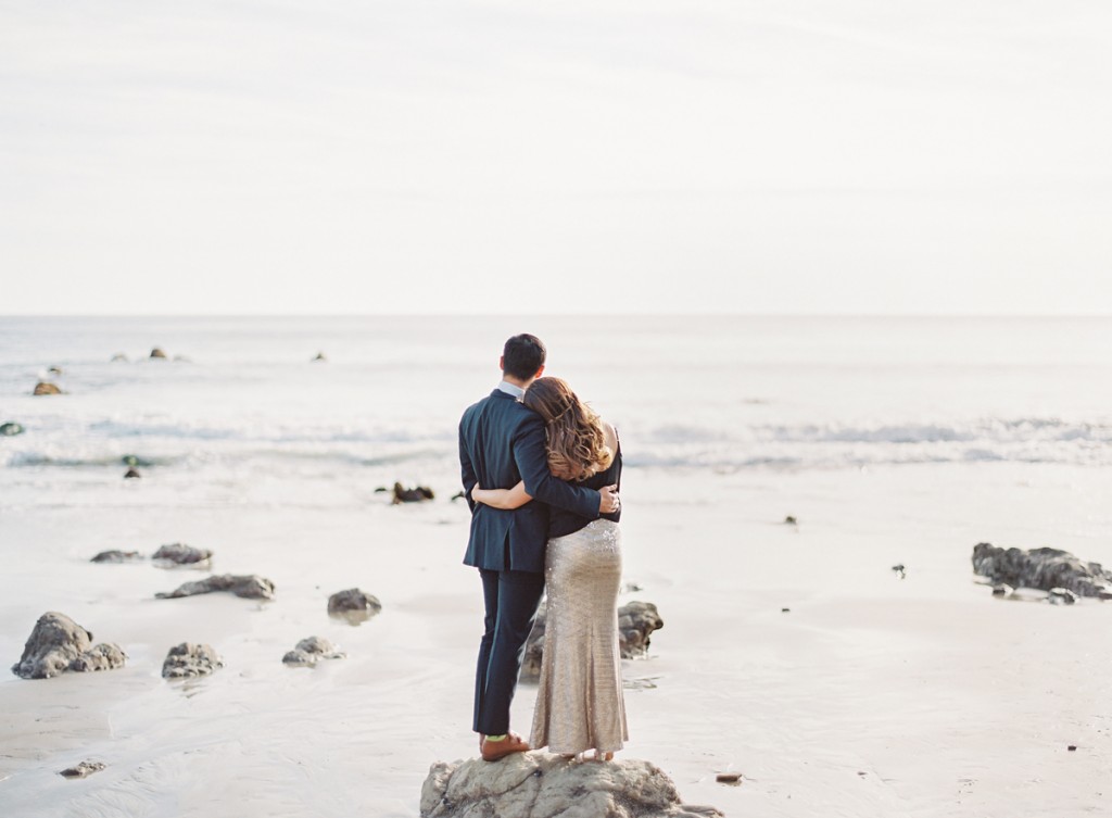 the great romance photo malibu beach engagement