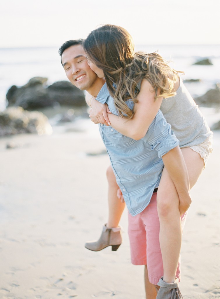 the great romance photo malibu beach engagement